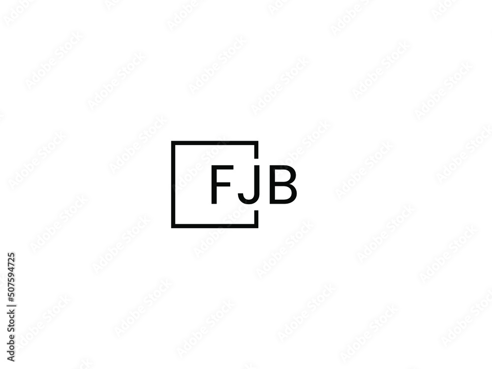 FJB Letter Initial Logo Design Vector Illustration FJB Letter Initial Logo Design Vector Illustration