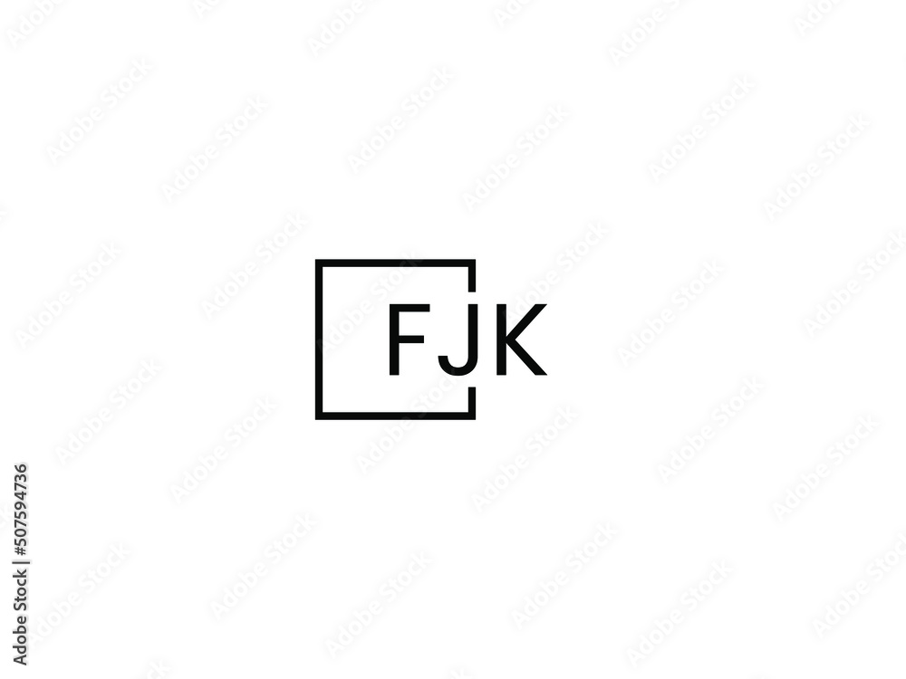 FJK Letter Initial Logo Design Vector Illustration FJK Letter Initial Logo Design Vector Illustration