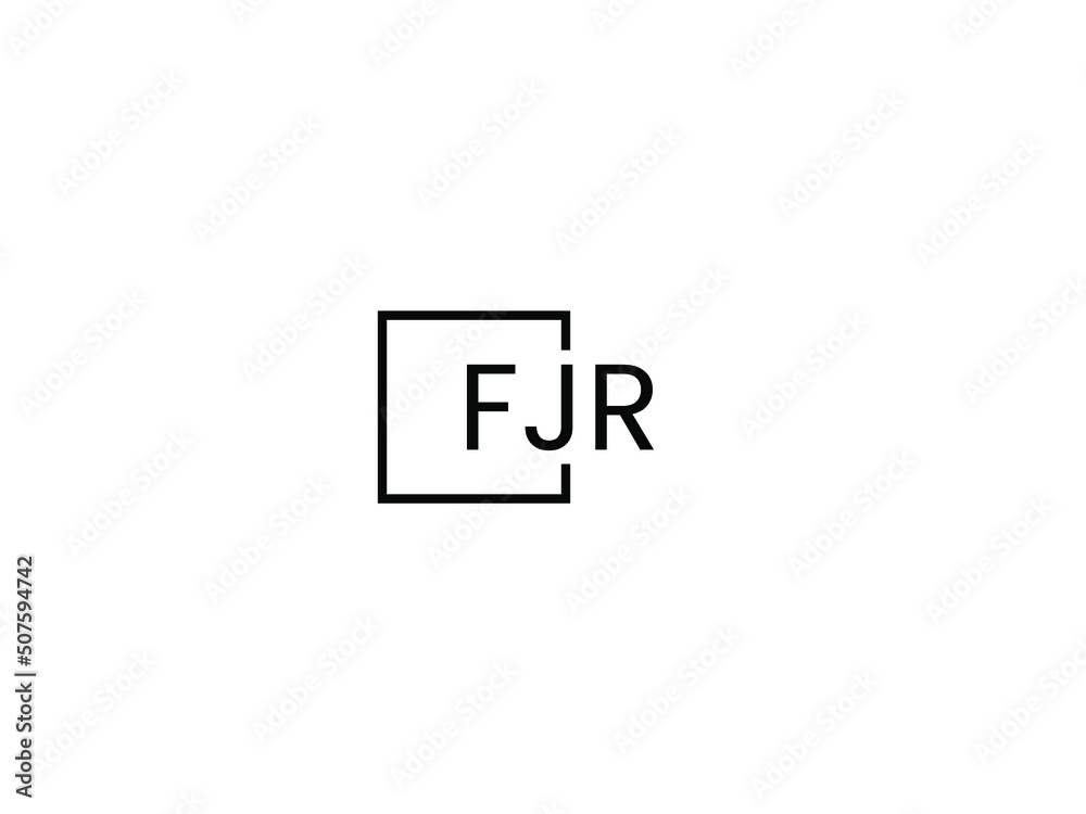 FJR Letter Initial Logo Design Vector Illustration FJR Letter Initial Logo Design Vector Illustration