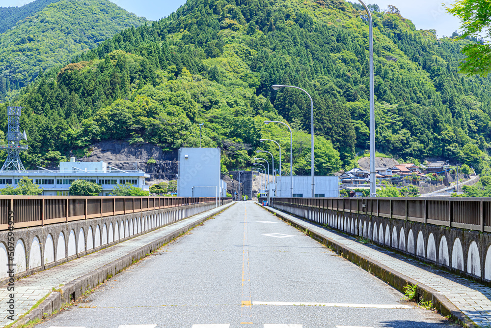 初夏の耶馬溪ダム　大分県中津市　Yabakei Dam in early summer. Ooita-ken Nakatsu city.