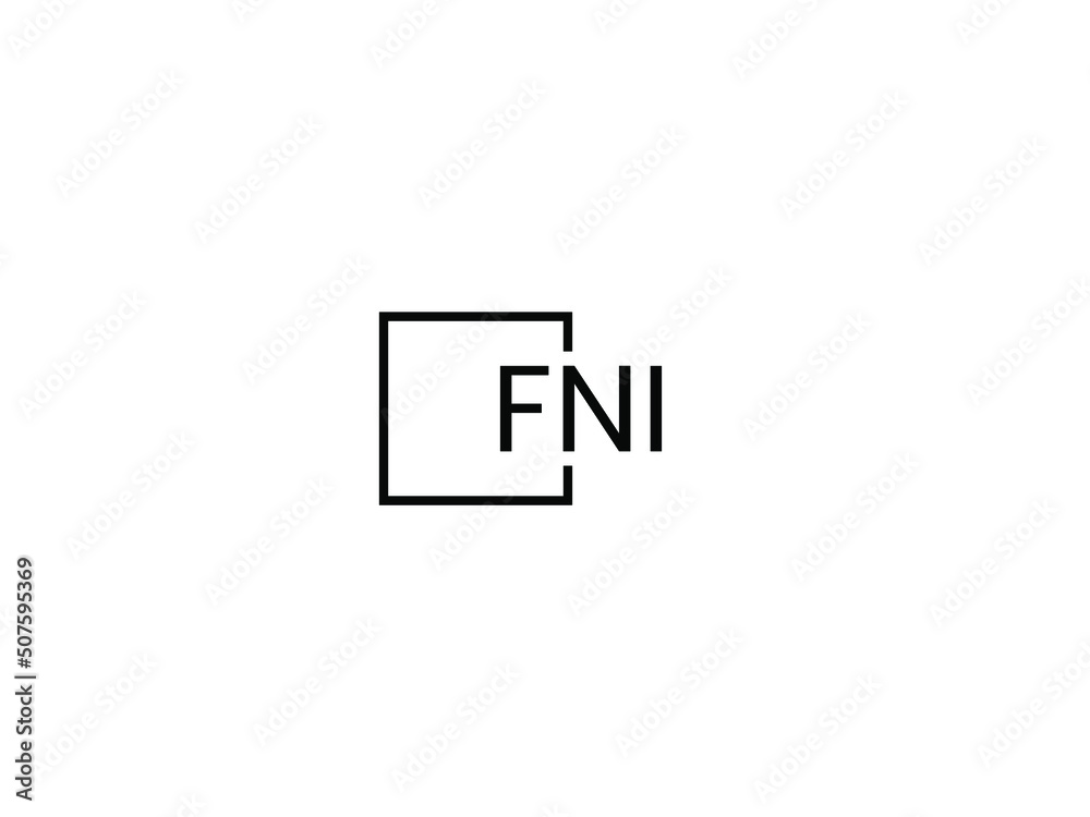 FNI Letter Initial Logo Design Vector Illustration FNI Letter Initial Logo Design Vector Illustration