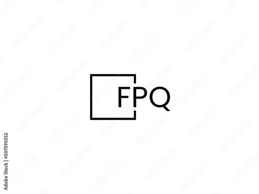 Obraz premium FPQ letter initial logo design vector illustration