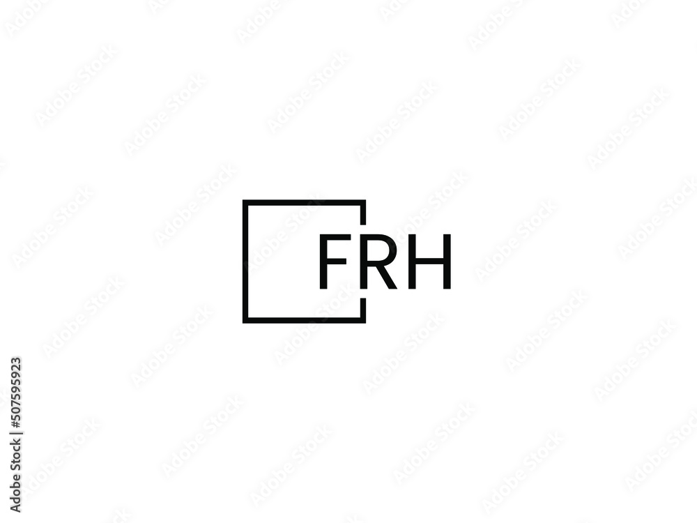 FRH letter initial logo design vector illustration FRH letter initial logo design vector illustration