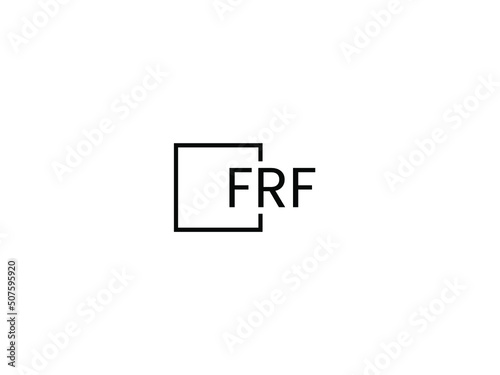 FRF letter initial logo design vector illustration photo