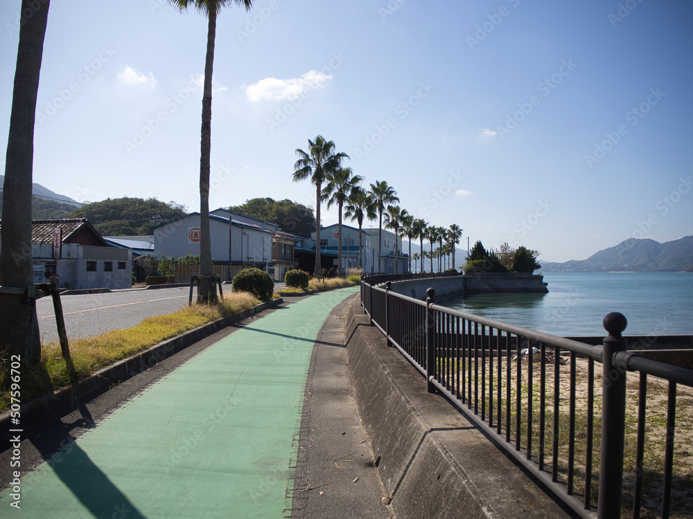 Cycling road in Setouchi Shimanami Sea Route