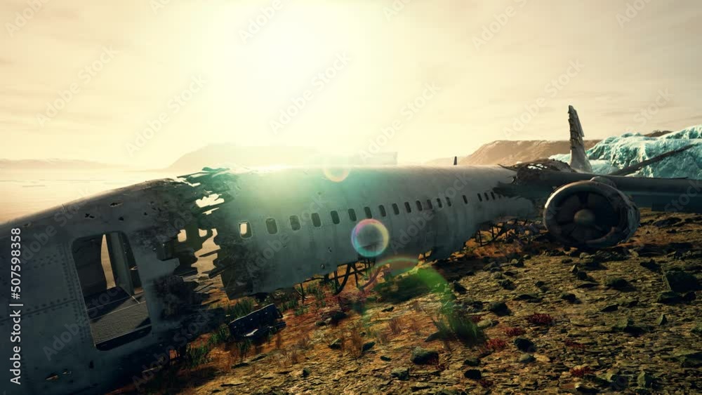 plane crashed on a mountain