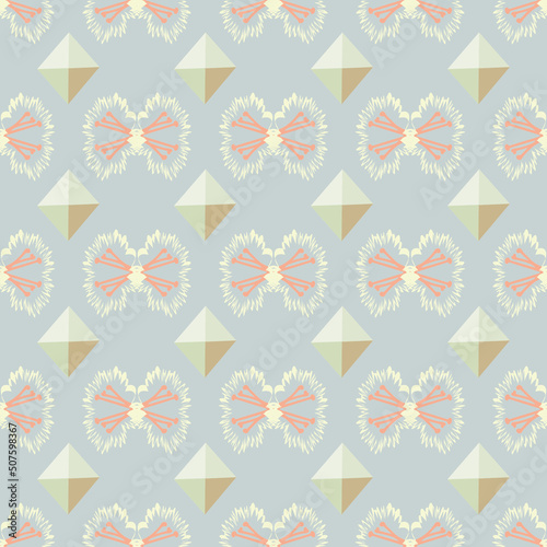 modern diamond element with different look and beige colour and creative elements 