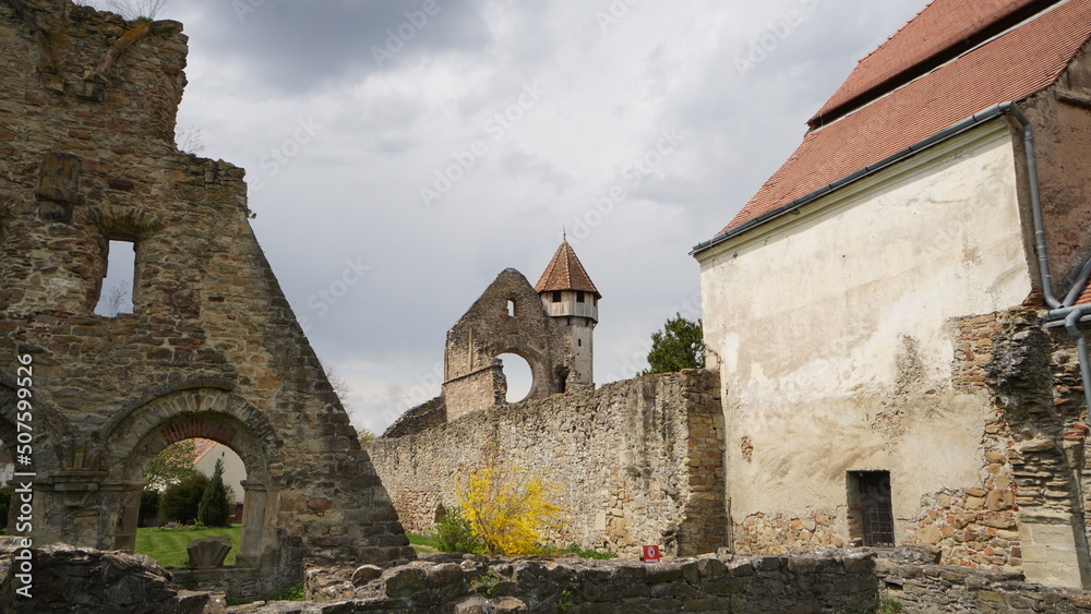 Carta Abbey - fortress historical landmark in Transylvania, Romania