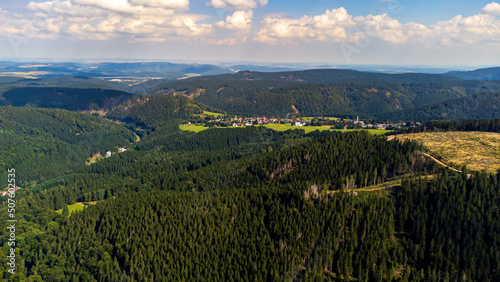 The Thuringian Forest from above