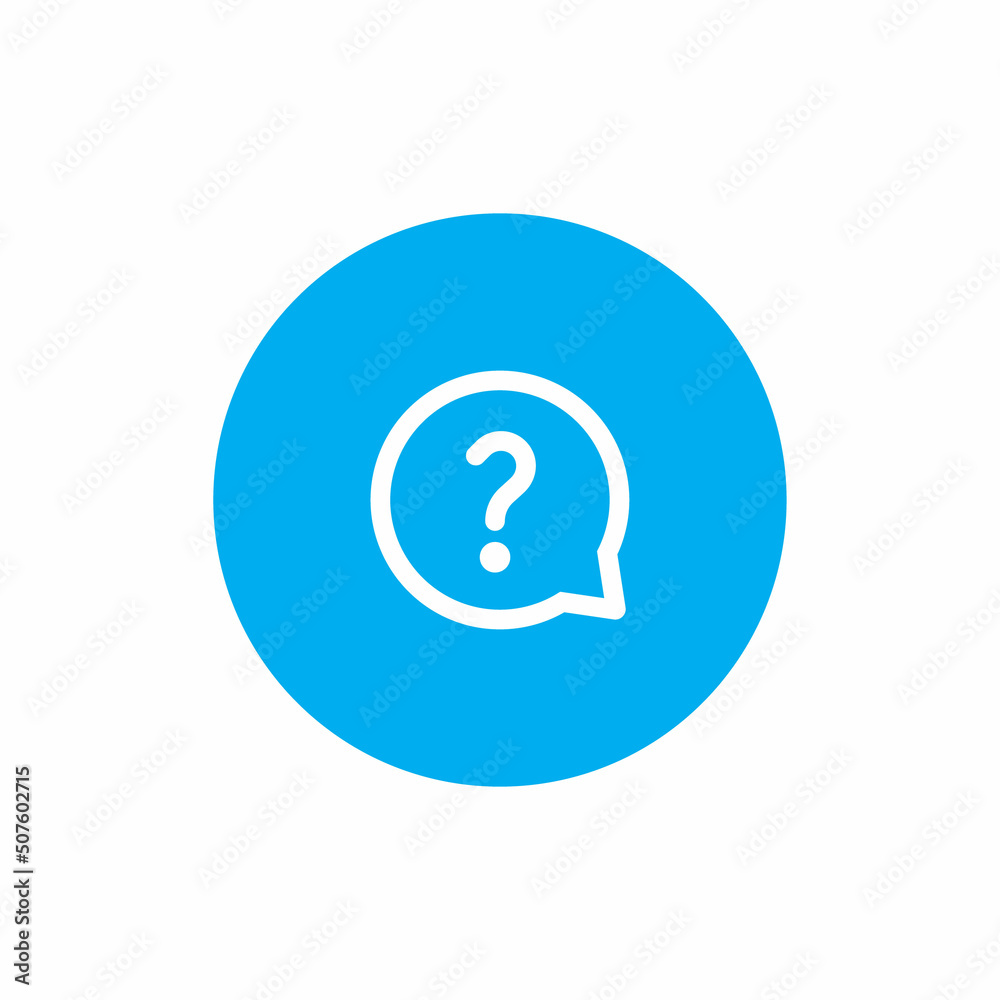 Question mark symbol icon in speech bubble Question mark symbol icon in speech bubble