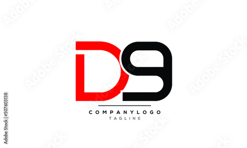 Alphabet letters Initials logo D9 photo