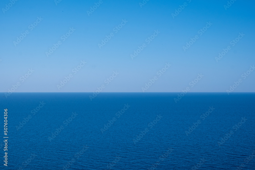 Simply blue sky and blue sea Simply blue sky and blue sea