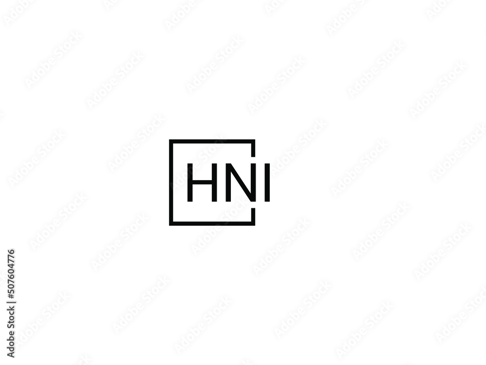 HNI letter initial logo design vector illustration HNI letter initial logo design vector illustration