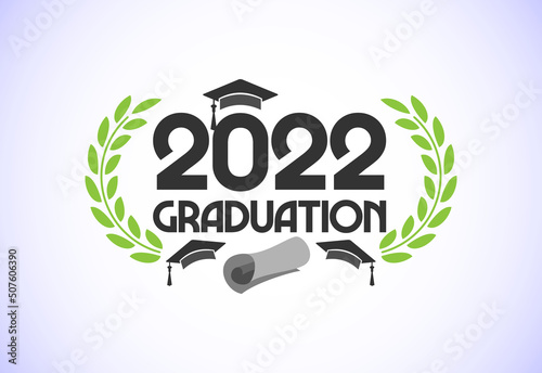 Graduation ceremony. Congratulations graduates design for