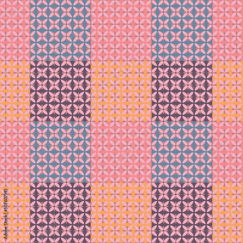 Seamless geometric pattern, Repeat abstract geometric ornament, floral abstract print, Modern seamless background, petals motifs wallpaper, textile design, trendy wallpaper, page fill