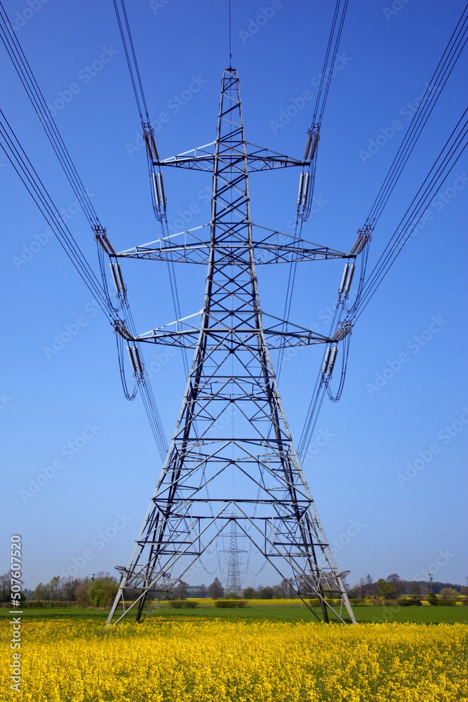 Power Distribution Lines - England Power Distribution Lines - England