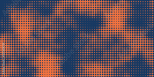 Colorful Pixelated Random Shapes Pattern - Abstract Dotted Cloudy Background Design in Editable Vector Format