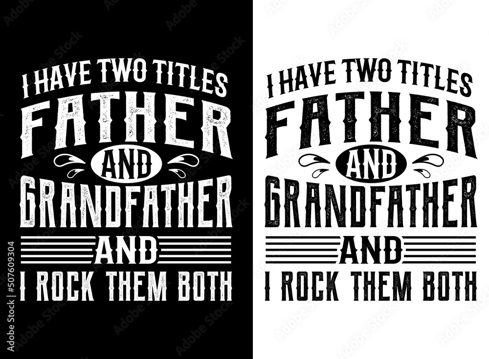 Father's day t shirt design, vector element - obrazy, fototapety, plakaty 