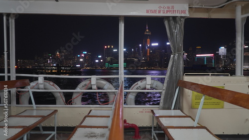 Ferry is approaching, please stand behind the yellow line.