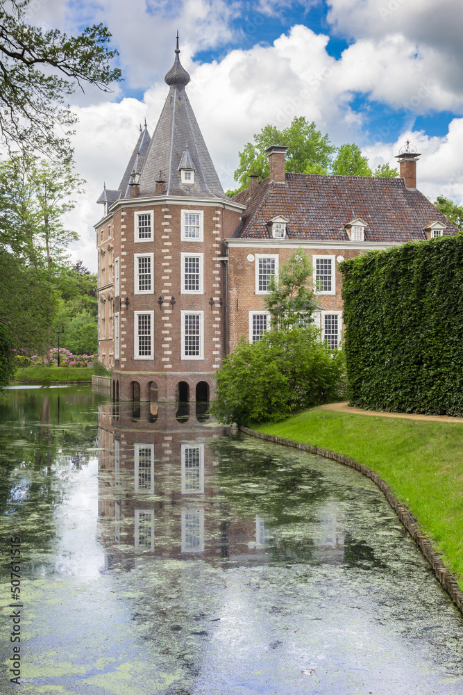 Tower of the historic castle Nijenhuis in Wijhe, Netherlands