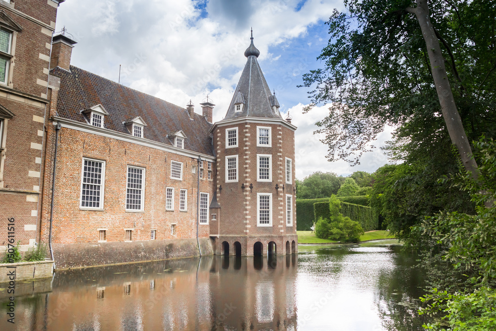Tower of the historic castle Nijenhuis in Wijhe, Netherlands