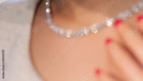 Putting on a Diamond Necklace
