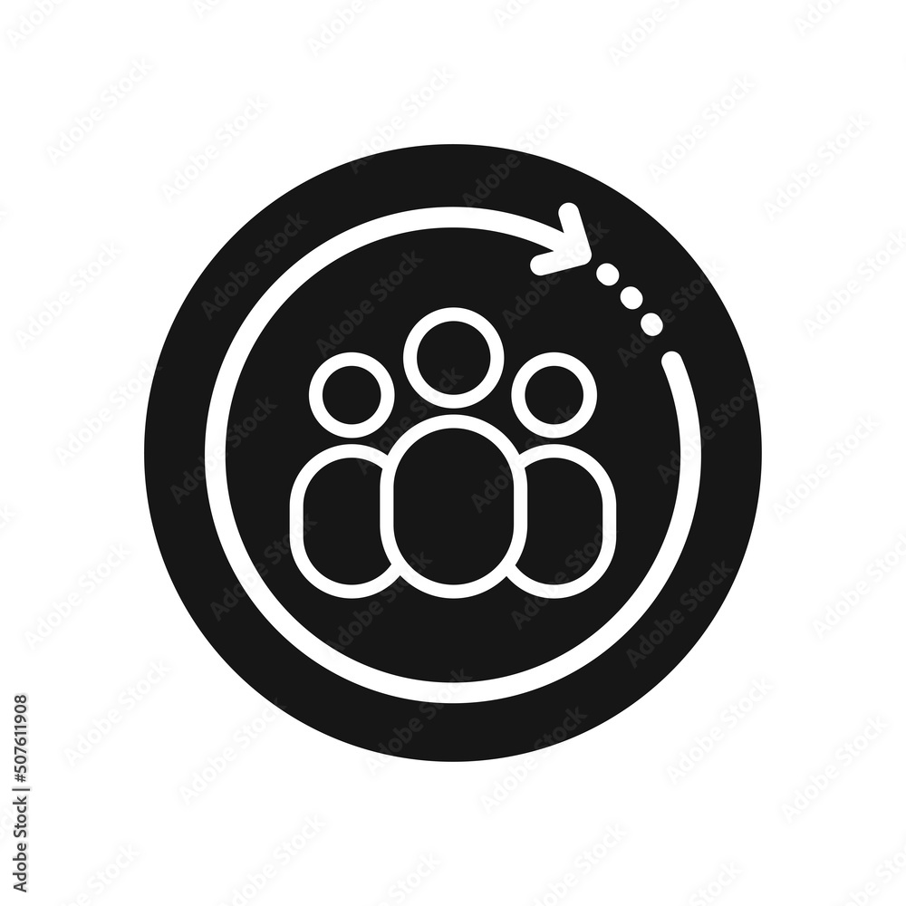 A simple Customer interaction silhouette. Flat icon vector illustration for UI graphic design A simple Customer interaction silhouette. Flat icon vector illustration for UI graphic design