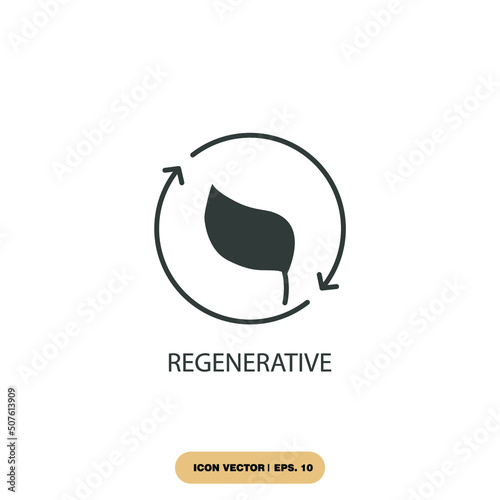 regenerative icons  symbol vector elements for infographic web photo