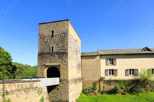 View of the Castle of Larochette, Luxembourg photo