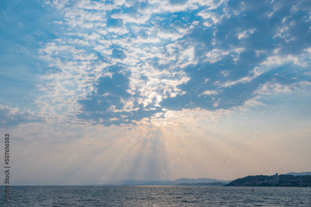 宍道湖夕日スポットの夕日 宍道湖夕日スポットの夕日