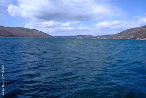 The Angara River flows out of Lake Baikal