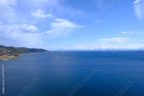The Angara River flows out of Lake Baikal