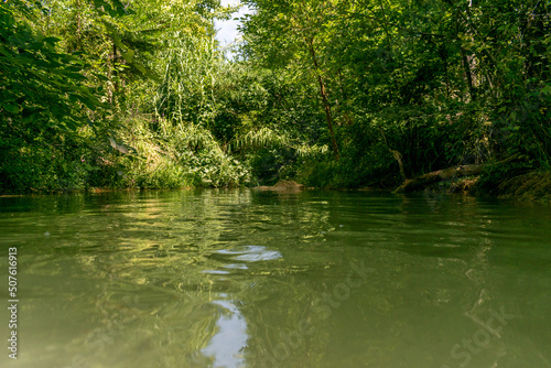 river deep in the forest relax