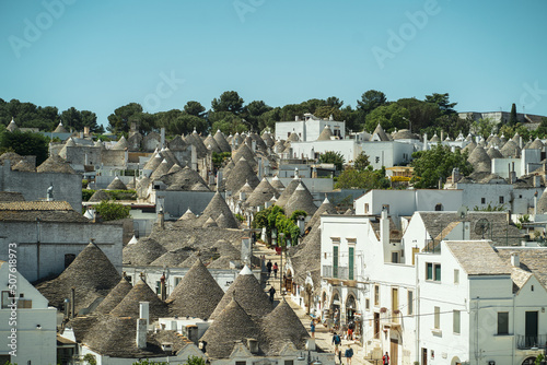 view of the Alberobello, Italy