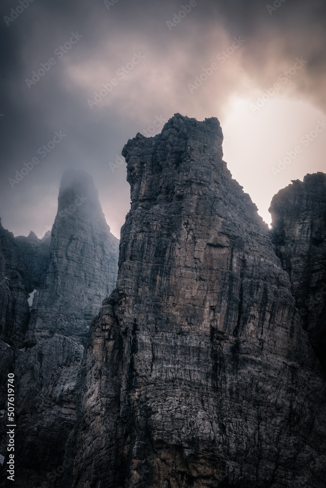 Campanile di val Montanaia, Nationalpark in den Dolomiten Campanile di val Montanaia, Nationalpark in den Dolomiten