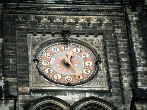 The clock on the Church at the South Star.
