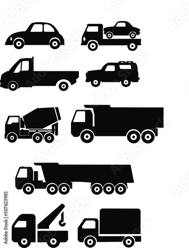 icons of different cars, vehicles, logos © Ирина Клыкова