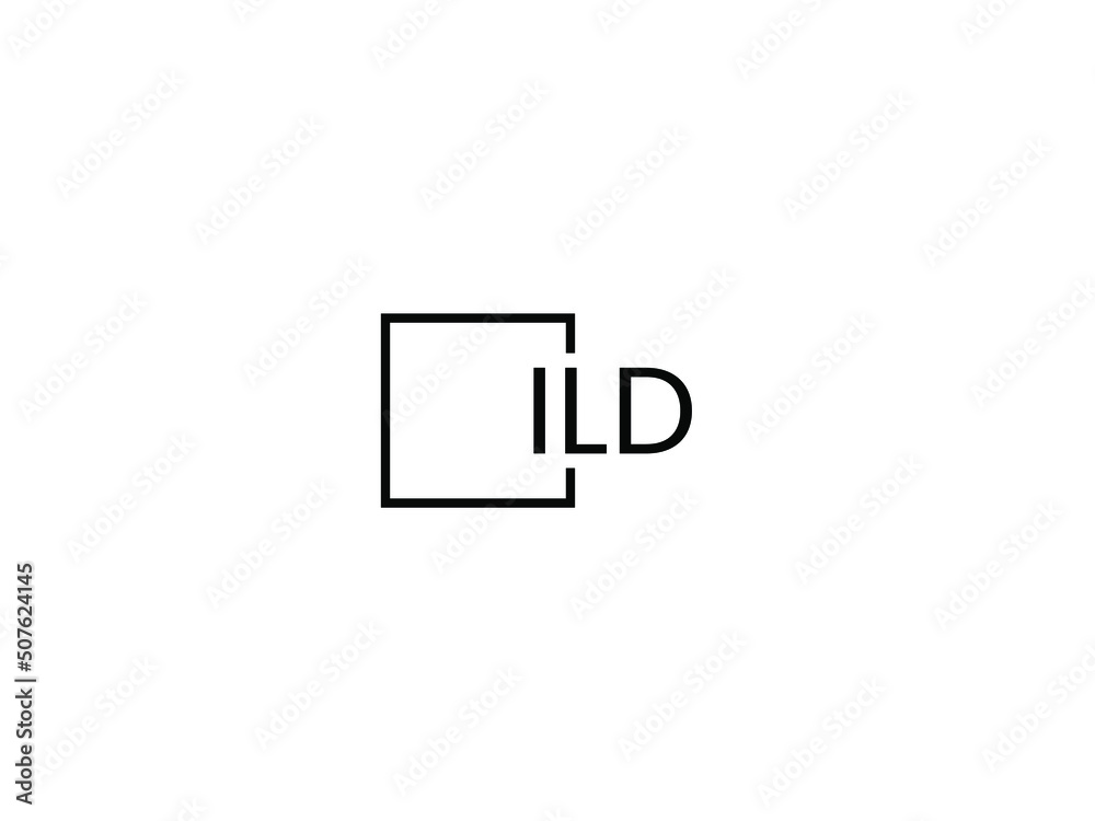 Obraz premium ILD letter initial logo design vector illustration