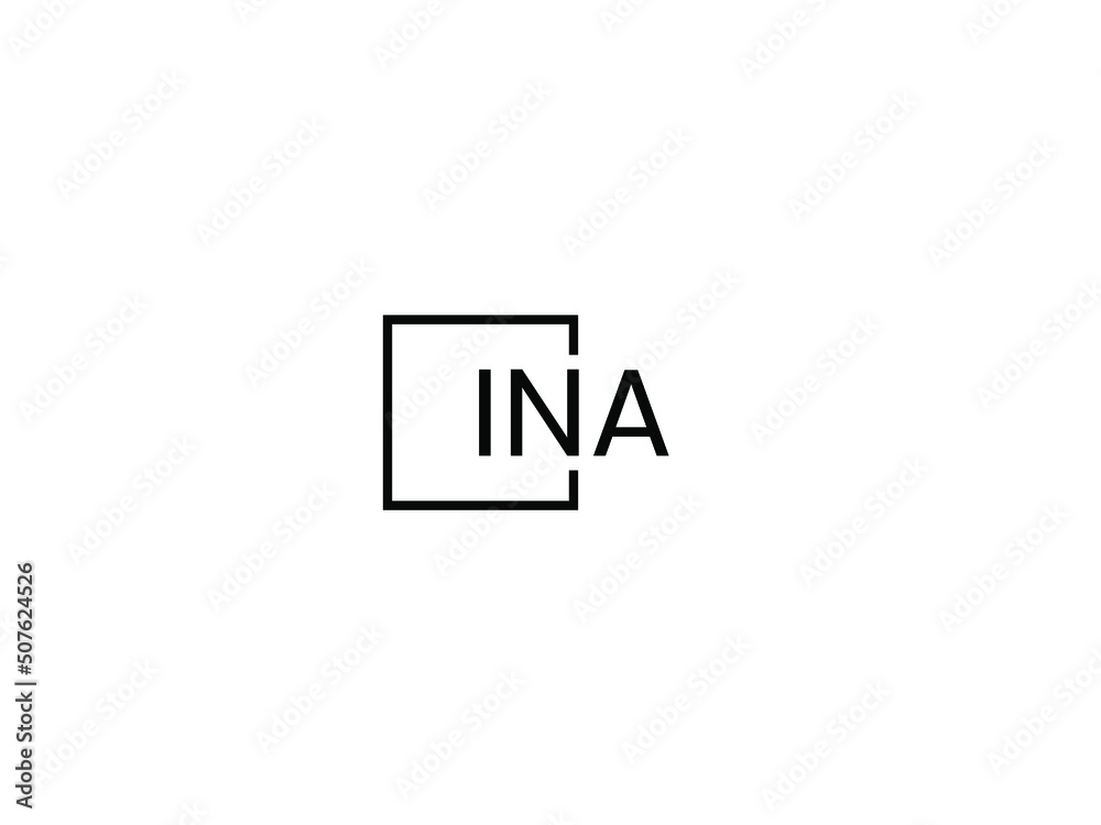 INA letter initial logo design vector illustration INA letter initial logo design vector illustration