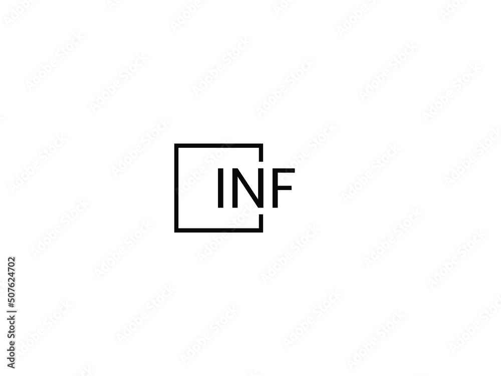 INF letter initial logo design vector illustration INF letter initial logo design vector illustration
