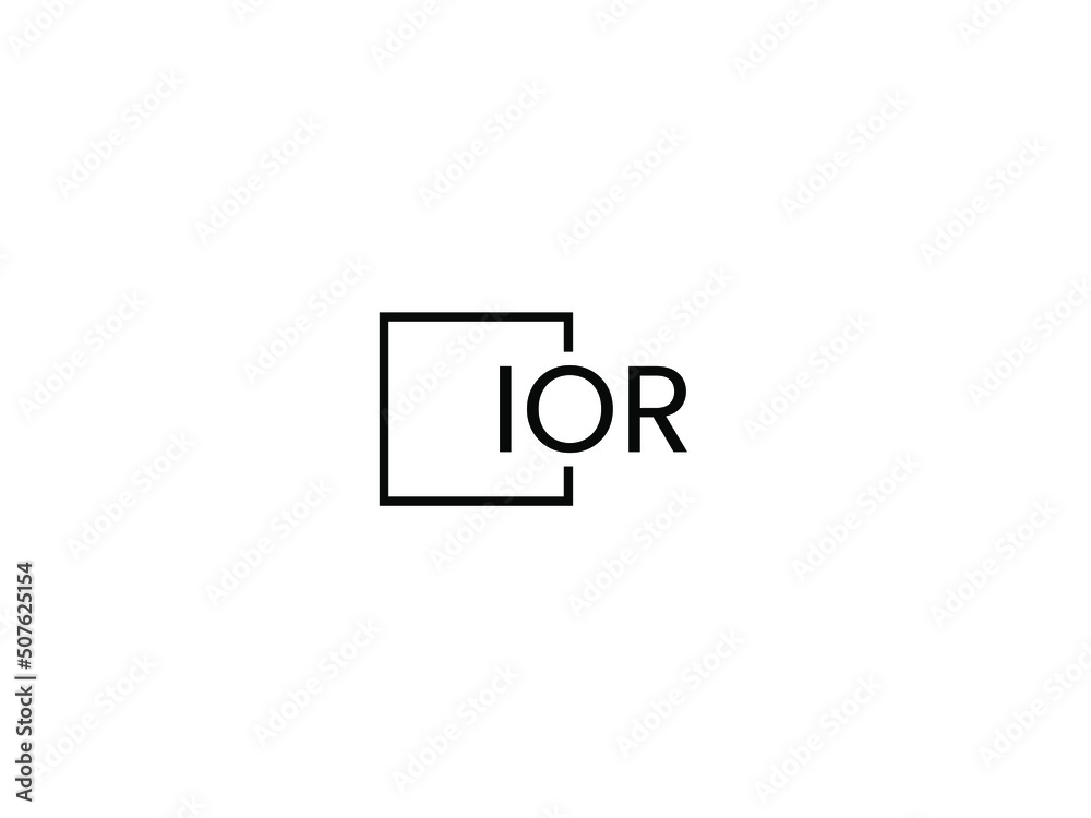 Obraz premium IOR Letter Initial Logo Design Vector Illustration
