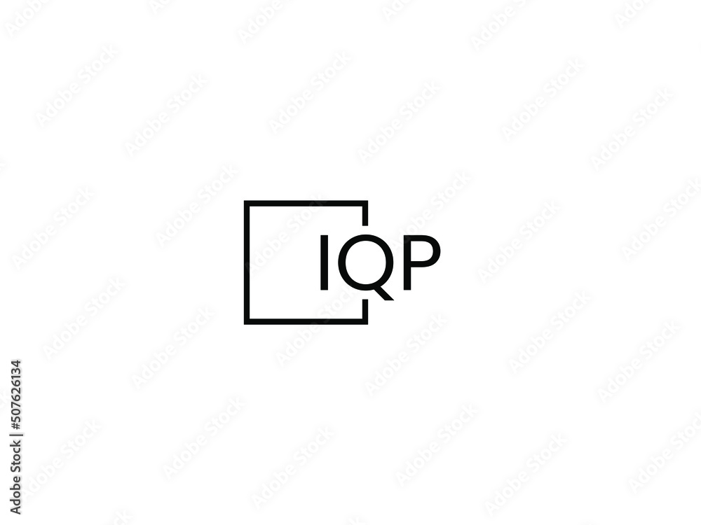 Obraz premium IQP Letter Initial Logo Design Vector Illustration