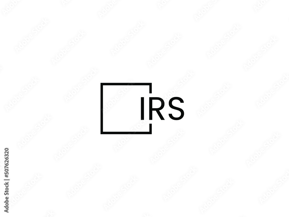 Obraz premium IRS Letter Initial Logo Design Vector Illustration