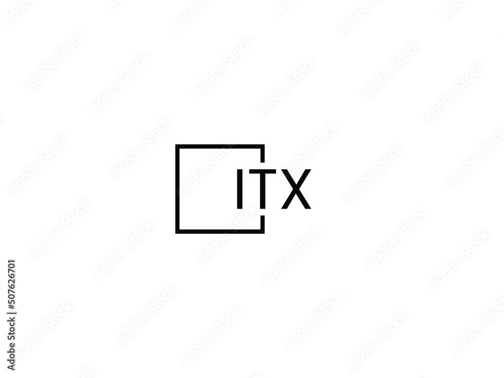 ITX letter initial logo design vector illustration
