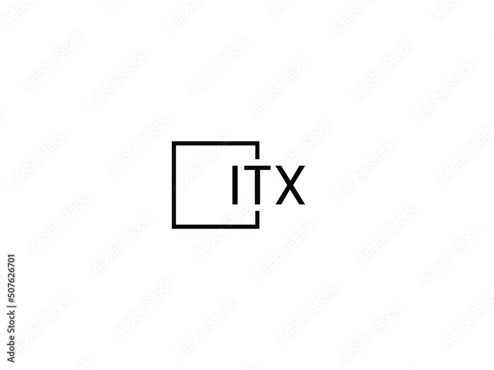 Fototapeta premium ITX letter initial logo design vector illustration