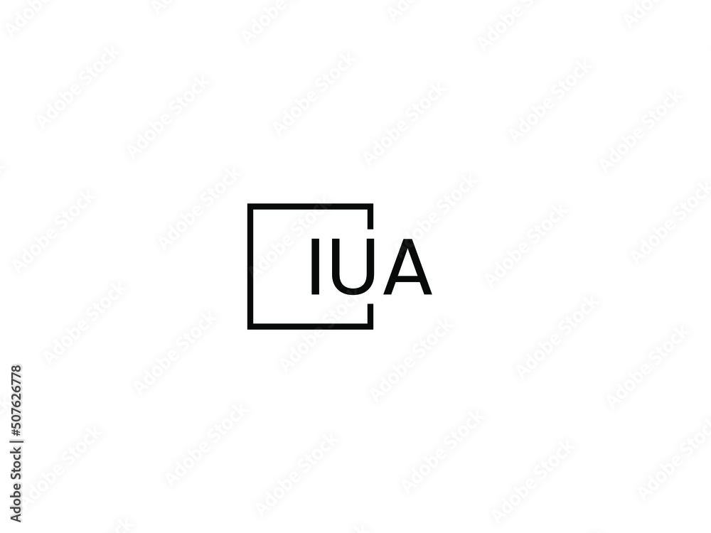 IUA letter initial logo design vector illustration IUA letter initial logo design vector illustration