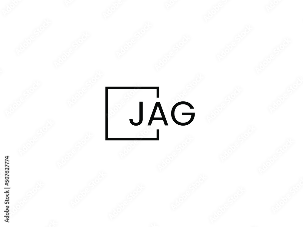 JAG letter initial logo design vector illustration