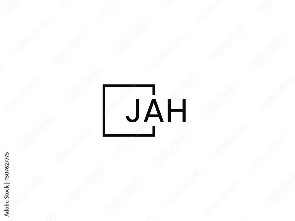JAH letter initial logo design vector illustration JAH letter initial logo design vector illustration