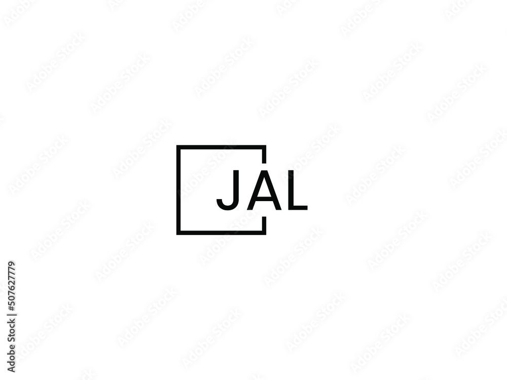 JALletter initial logo design vector illustration JALletter initial logo design vector illustration