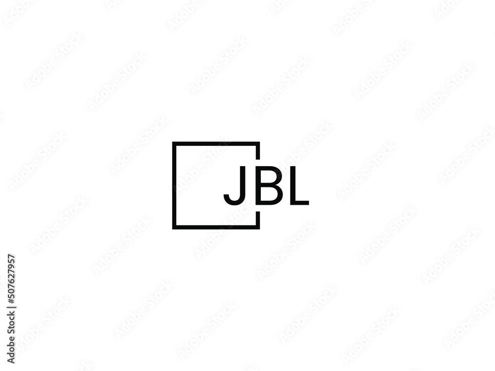 Fototapeta premium JBL letter initial logo design vector illustration